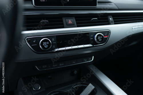 climate control unit in the car interior © Евгений Александров