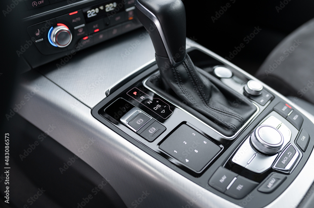 multimedia control unit in the car interior multimedia control unit in the car interior