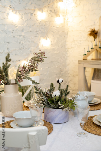 table setting at the restaurant © Viktoriya
