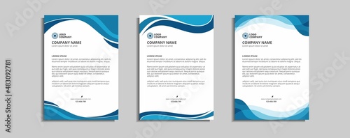 modern corporate letterhead template design
