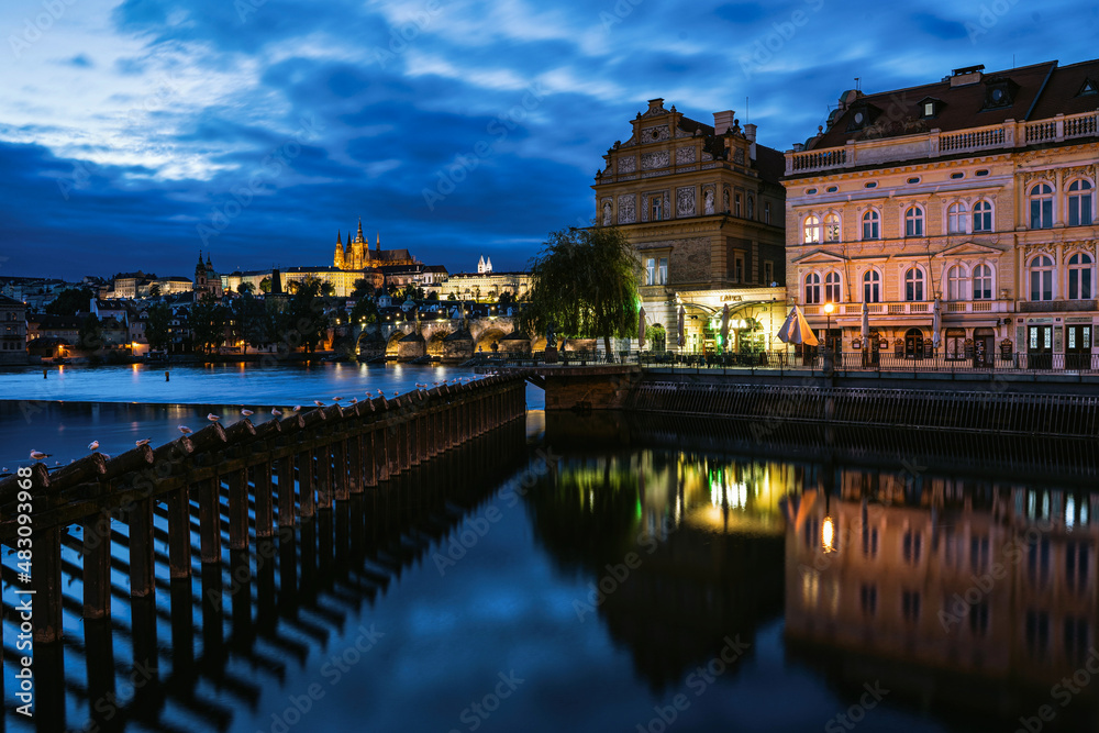 Fototapeta premium Prague Vltava Prague castle