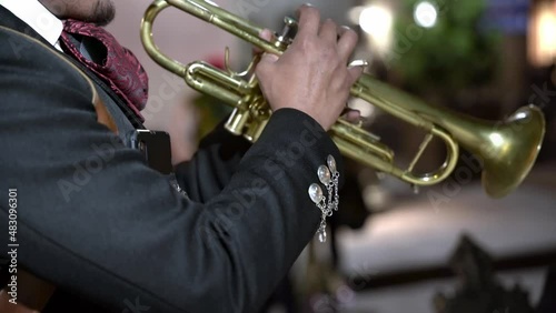 Man playing the trumpet