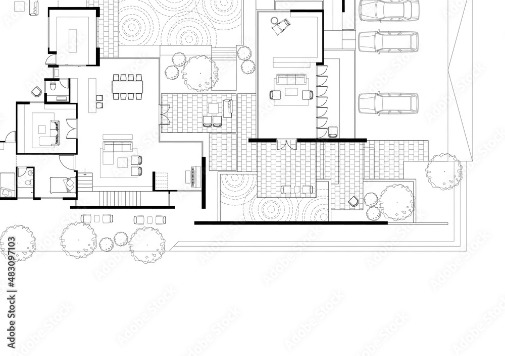 Write a blueprint architecture for building.