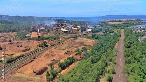 Stockplie ore area to be processed in nickel smelters © mirwanto