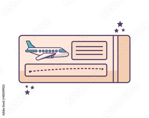 airplane ticket design