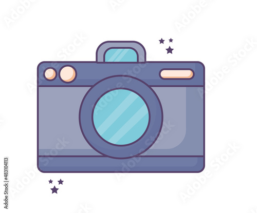 purple digital camera