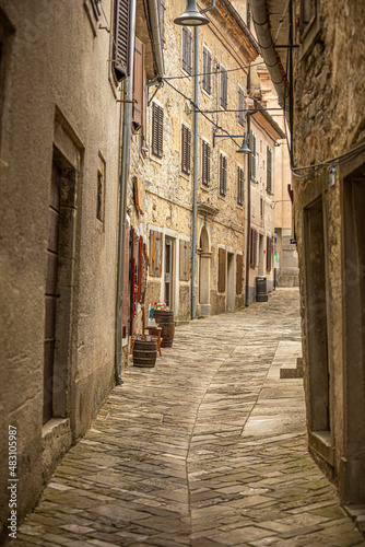 narrow street in the town © Ákos