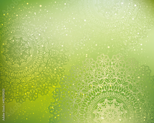 レース模様とグラデーションの背景