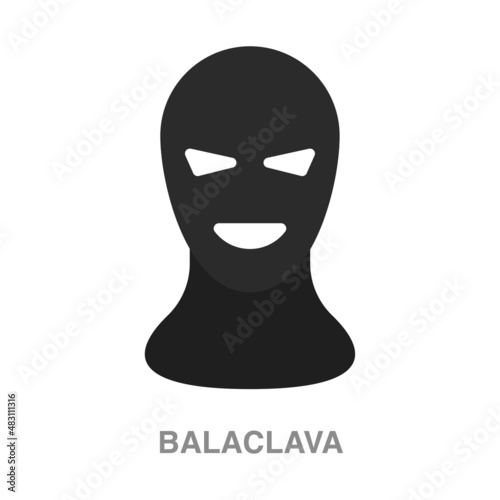 balaclava illustration on transparent background