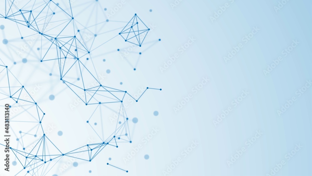 Vector blue abstract background. Texture of damaged network, thin plexus, connections. Dots and lines of wave pattern, frame. Bright constellations. Banner of medicine, websites, technologies. Vector blue abstract background. Texture of damaged network, thin plexus, connections. Dots and lines of wave pattern, frame. Bright constellations. Banner of medicine, websites, technologies.