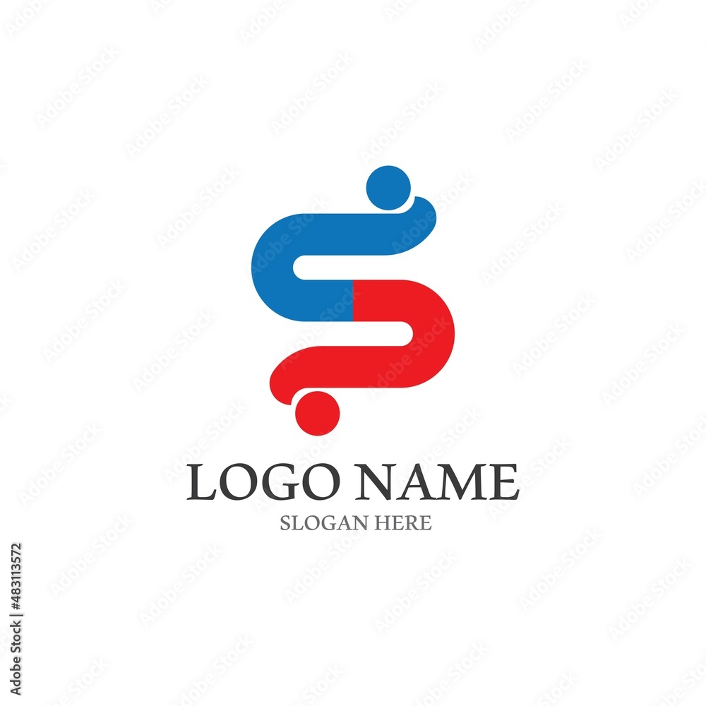Business corporate S letter logo design