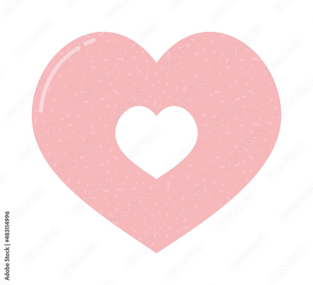 big pink heart