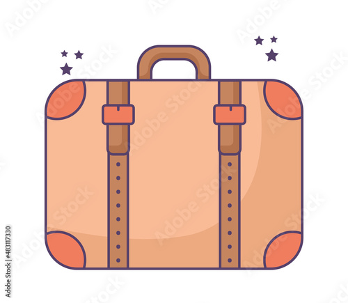 travel briefcase illustration