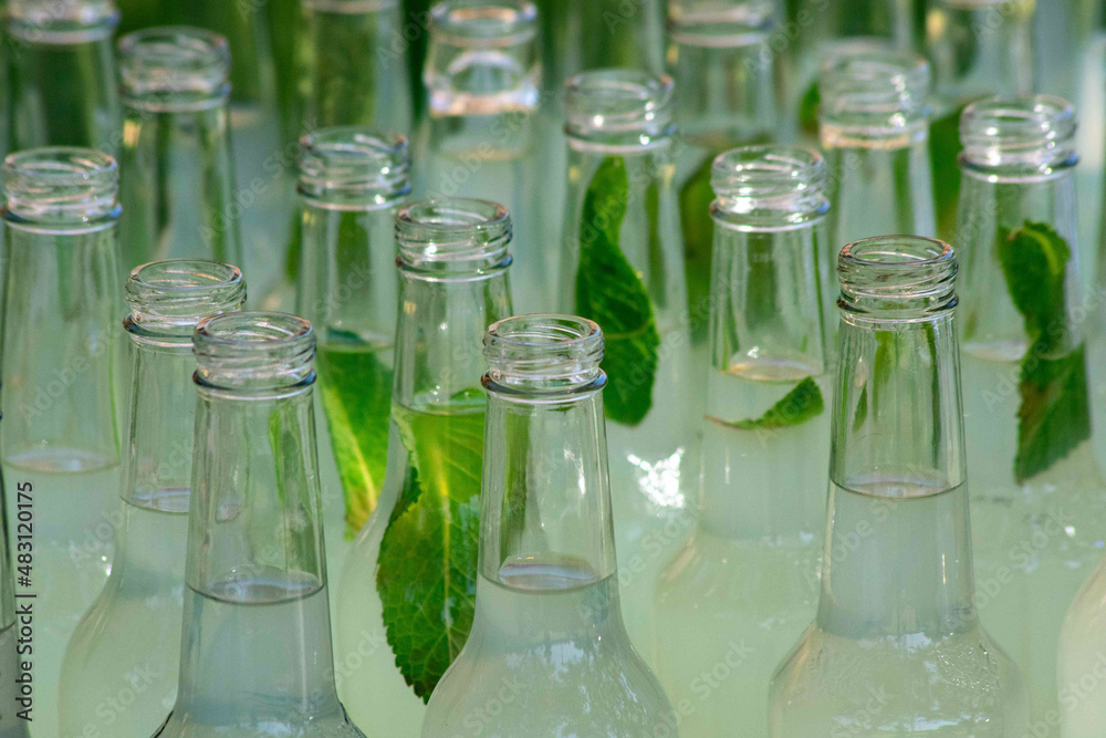 lemonade DRINK IN A CLASS BOTTLE LEAVES lemonade DRINK IN A CLASS BOTTLE LEAVES