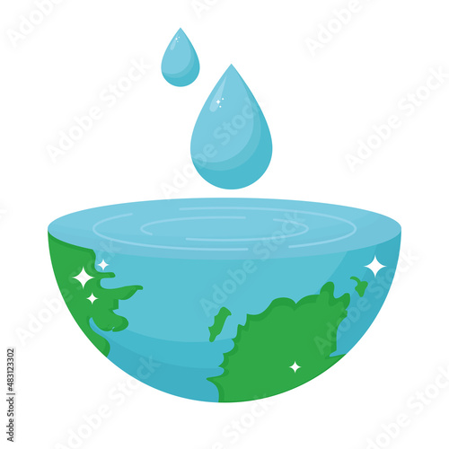 drops on planet earht