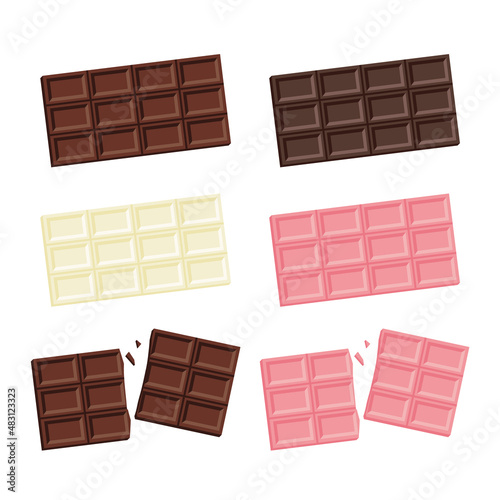 板チョコレート　四つの味