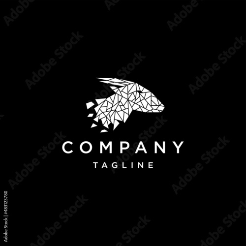 Anoa geometric logo vector icon design template