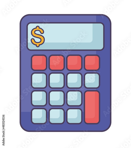 blue calculator icon