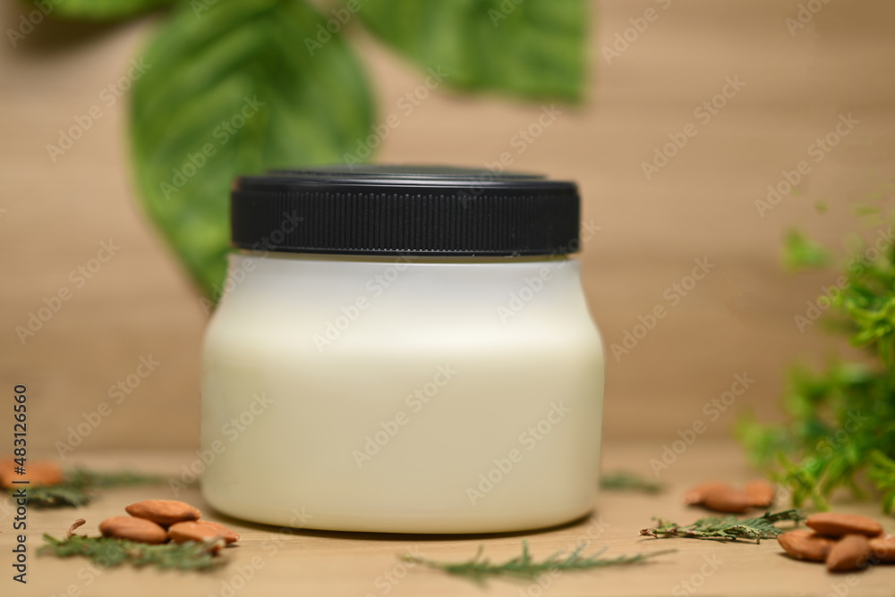 Cream path jars mockup cosmetics jar to put stickers for your product plastic bottles Cream path jars mockup cosmetics jar to put stickers for your product plastic bottles