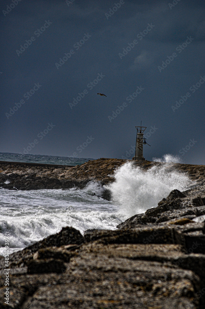 storm over the sea storm over the sea