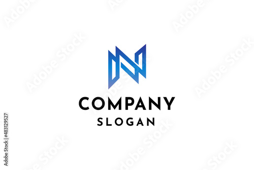 Free Download Initials letter NN logo design vector illustration. - GFXLoad