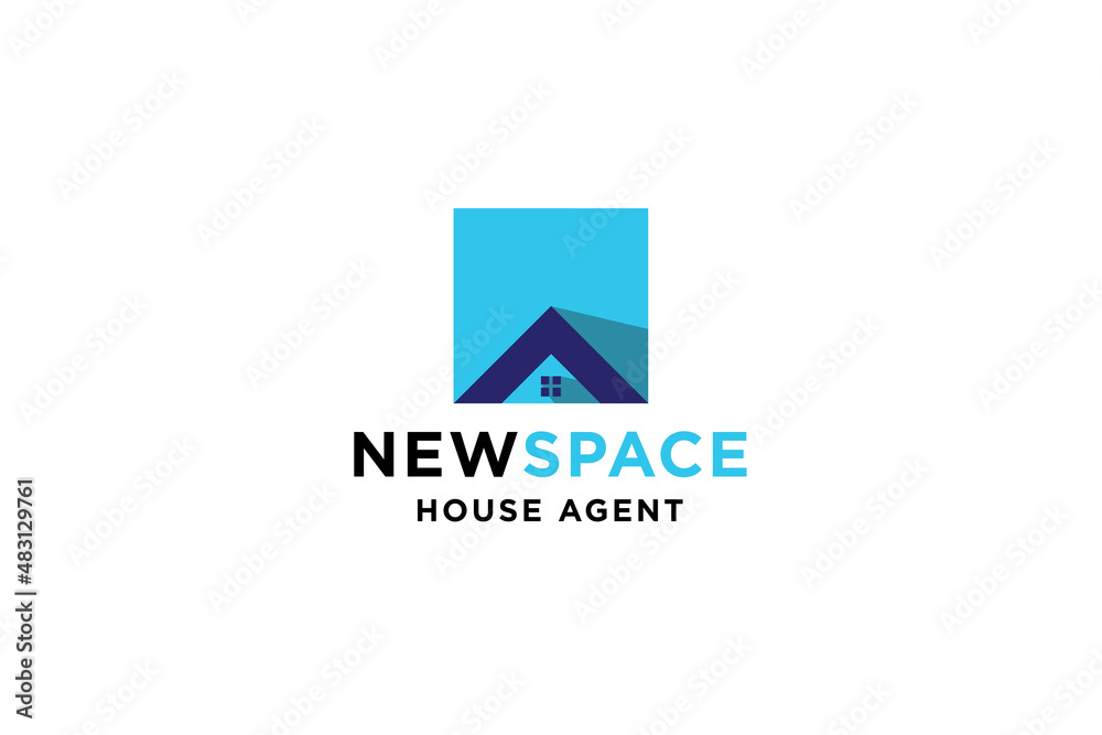 Abstract house, home or real estate logo design vector illustration. Abstract house, home or real estate logo design vector illustration.