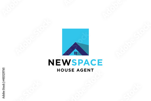 Abstract house, home or real estate logo design vector illustration. Free Download Abstract house, home or real estate logo design vector illustration. - GFXLoad