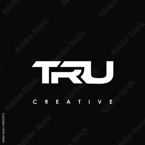 TRU Letter Initial Logo Design Template Vector Illustration