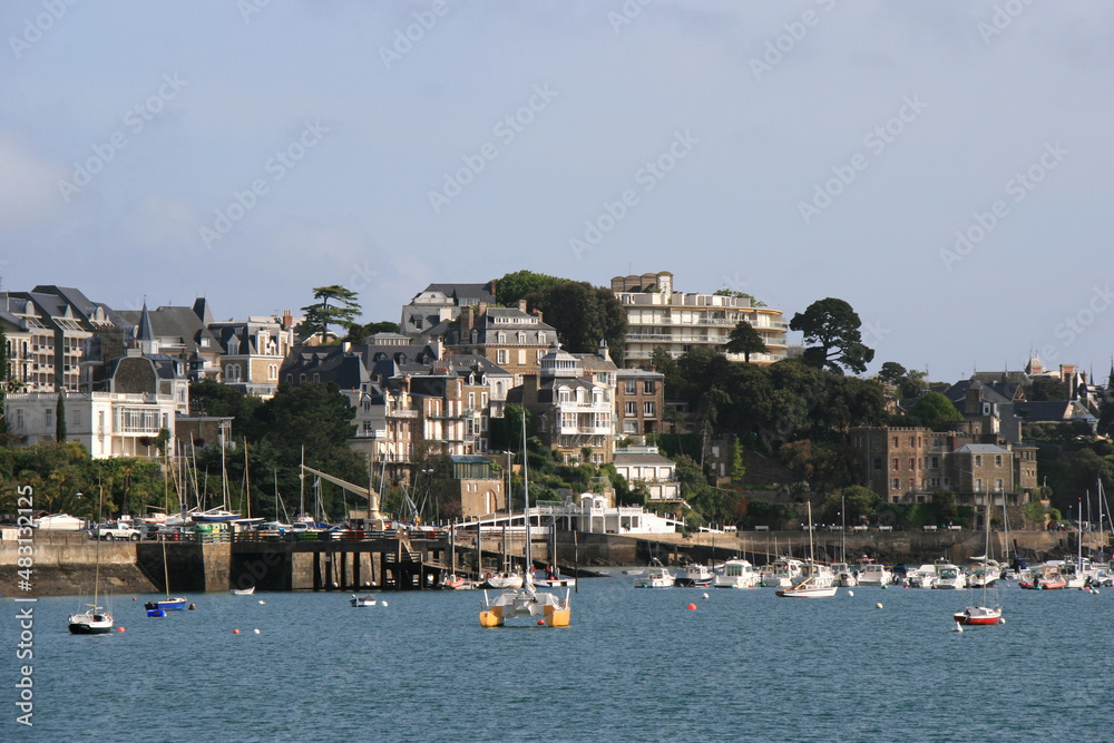 atlantic coast in dinard in brittany (france) atlantic coast in dinard in brittany (france)