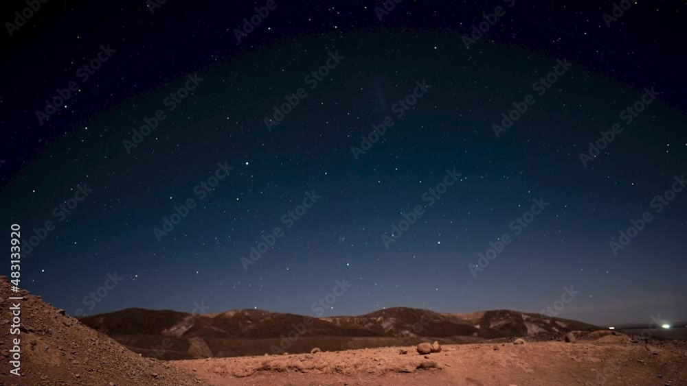 Nightlapse del desierto de Atacama. San Pedro. 4K