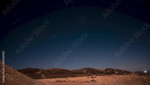 Nightlapse del desierto de Atacama. San Pedro. 4K photo