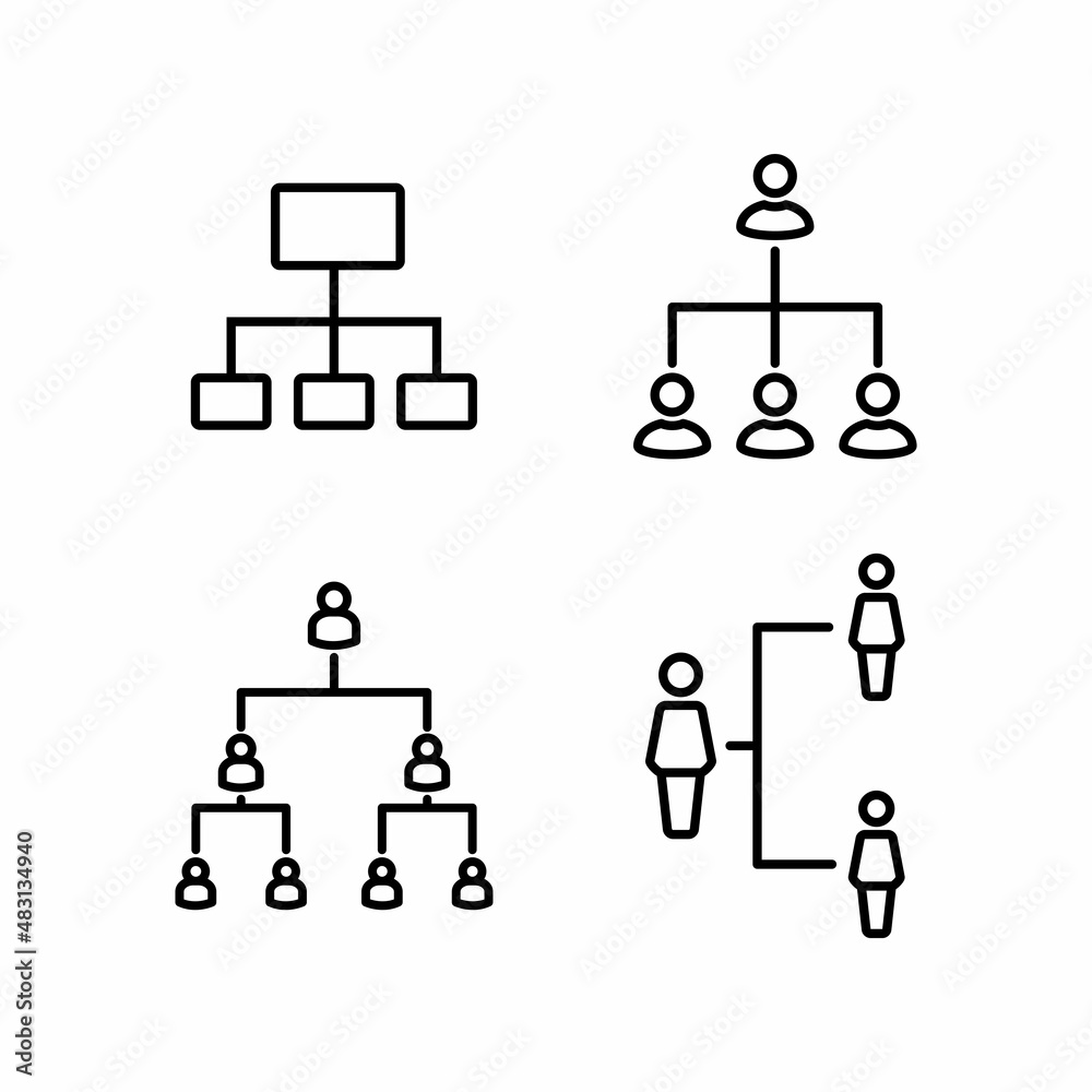 Structure Organization, Hierarchy Icon Design Vector Logo Template Illustration Sign And Symbol Structure Organization, Hierarchy Icon Design Vector Logo Template Illustration Sign And Symbol