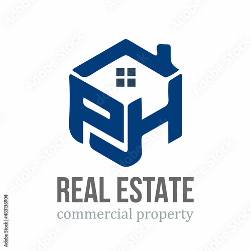 Design a creative and unique home inspection logo letter PH