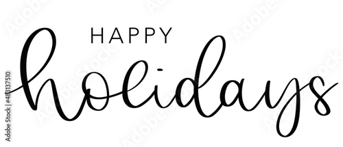 Happy holidays lettering with font (2)