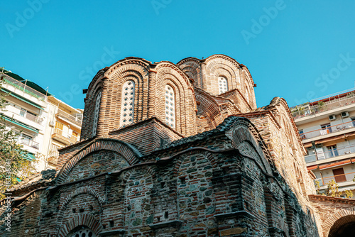 Church of Saint Panteleimon in the middle of residential block in Thessaloniki, Greece photo