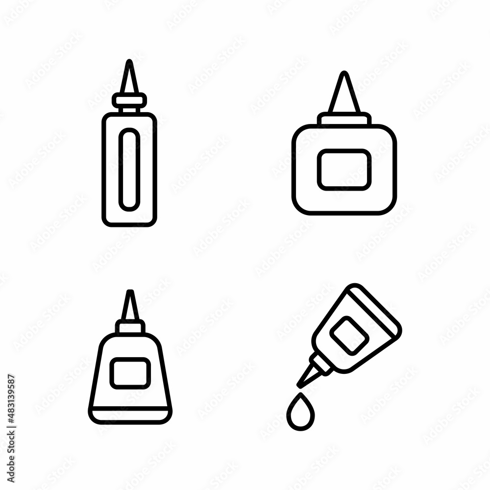 Glue Icon Design Vector Logo Template Illustration Sign And Symbol Glue Icon Design Vector Logo Template Illustration Sign And Symbol