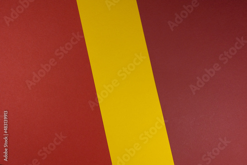 Background color paper craft red and yellow
