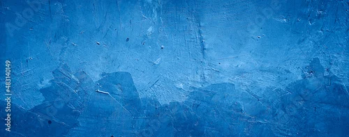 Panel kuchenny z motywem abstract blue texture cement concrete wall background