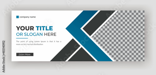 Corporate Business social media cover or web banner design, real estate social media cover design template