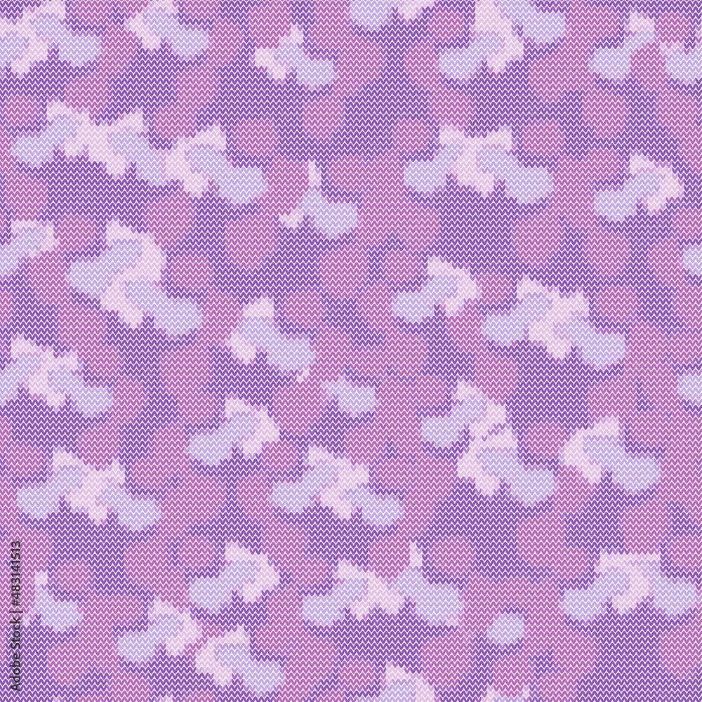 Camouflage knitting seamless pattern. Abstract camo endless wallpaper. Camouflage knitting seamless pattern. Abstract camo endless wallpaper.