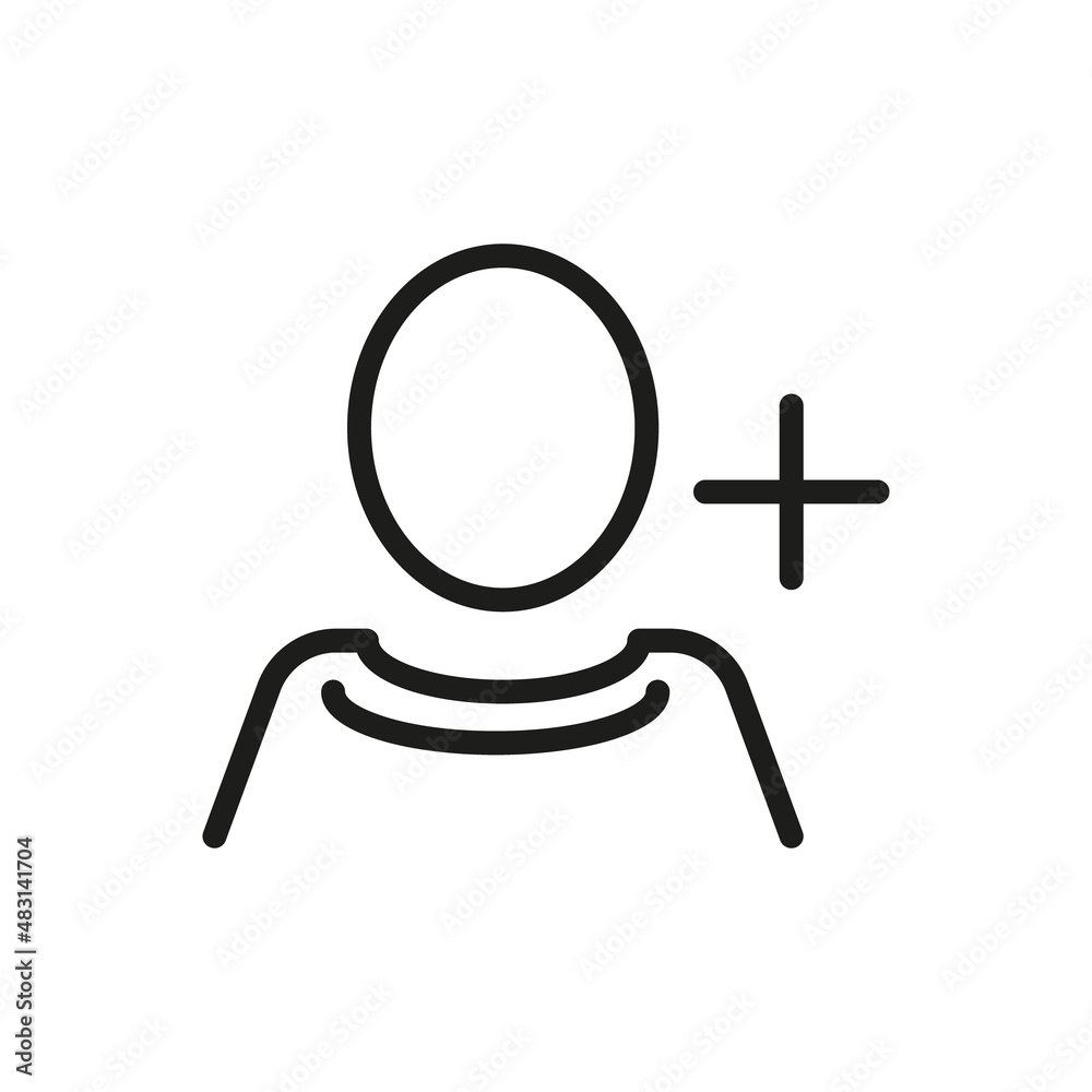 User Outline Vector Icon. Illustration Of A Stroke Vector On A White Background. For App And Website User Outline Vector Icon. Illustration Of A Stroke Vector On A White Background. For App And Website
