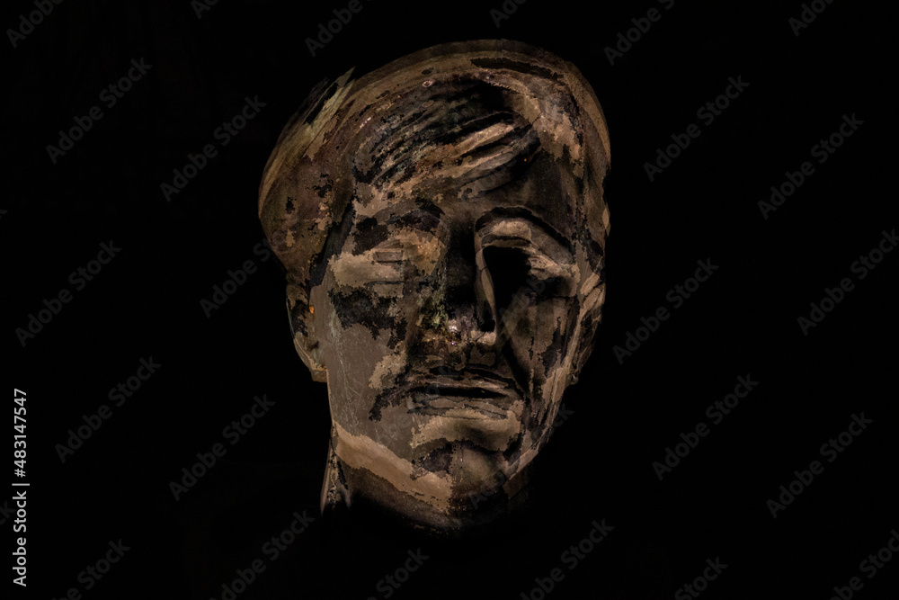 head of a sculpture