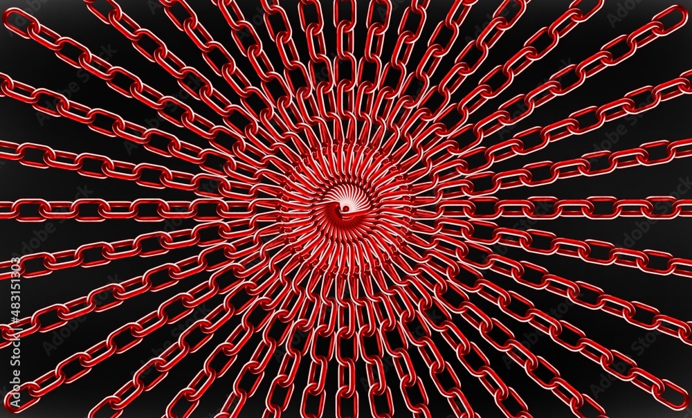 black wallpaper with red chains to make your screen stand out Stock