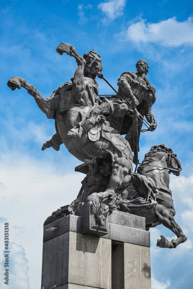 Veliko Tarnovo, Bulgaria - Horse and rider statue