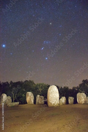 stonehenge at night photo