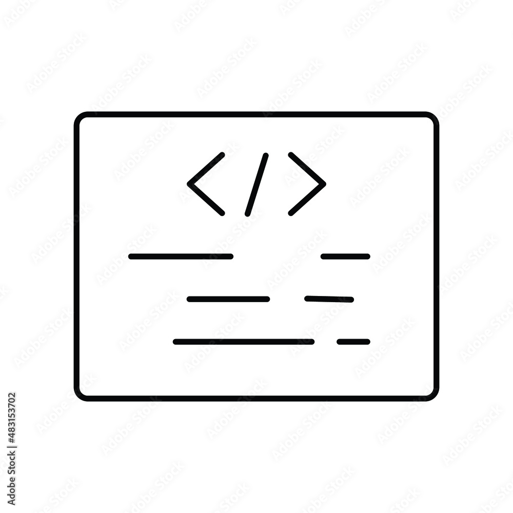 Coding page Vector icon which is suitable for commercial work and easily modify or edit it
Coding page Vector icon which is suitable for commercial work and easily modify or edit it