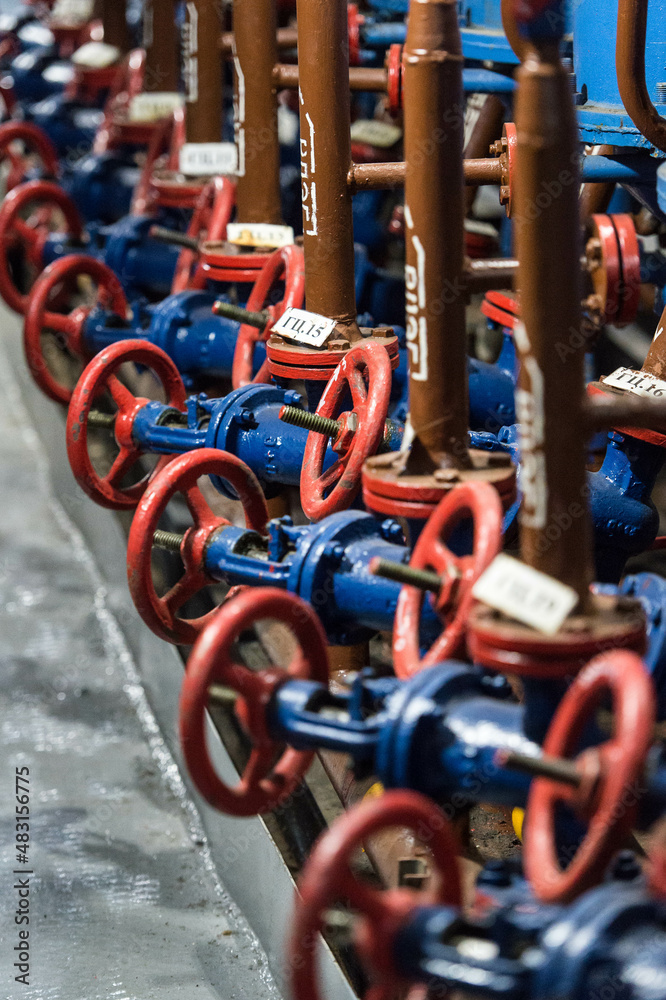 gas valve at the factory	