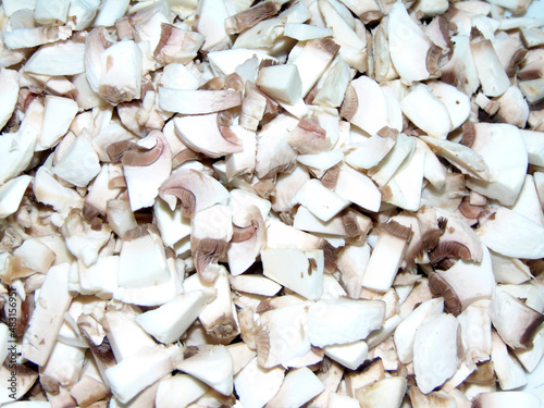 Wallpaper Mural Champignon mushrooms cut into pieces Torontodigital.ca