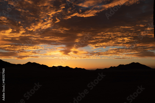 Sunset  Sesriem  Namibia