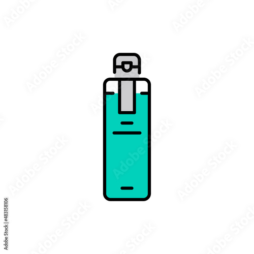 Micellar water color line icon. Pictogram for web page